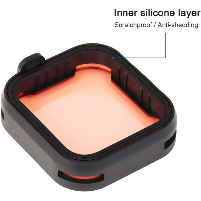 Фільтри SOONSUN CPL, ND8, ND16, ND32 для GoPro Hero 12, 11, 10, 9 - Набір нейтральних фільтрів та поляризатора, захист об'єктива, 4 шт.