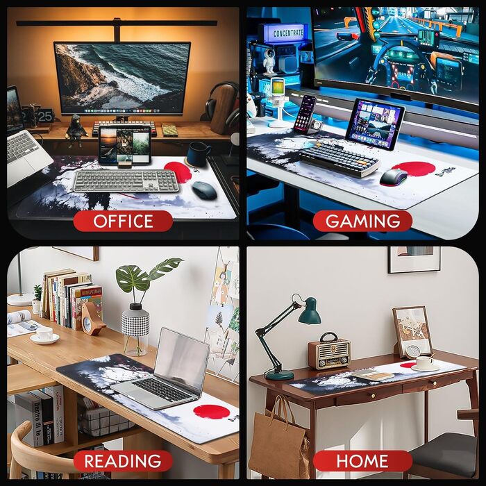 Килимок для миші EFISH Japanische XXL 800x300 мм, водонепроникний, антиковзаючий, для ПК, MacBook, ноутбука