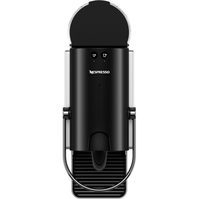 Кавова машина-капсульна Nespresso De'Longhi Pixie EN127.S, 19 бар, 1260 Вт, сріблясто-чорна, компактний дизайн, ECO-режим, дві програмовані кнопки