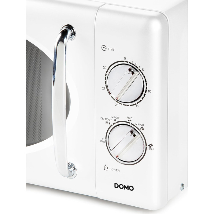 Мікрохвильова піч DOMO DO3125 Retro, 25 л, 900 Вт, біла