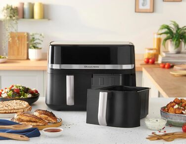 Фритюрниця Russell Hobbs SatisFry з 2 камерами, 9л, Rapid AirFryer, 9 програм, тиха робота, миється в посудомийній машині