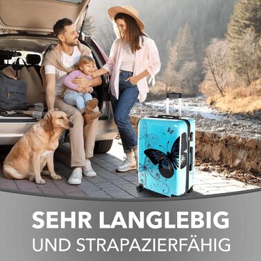 Чемодан Xonic Design: жорсткий корпус, 360° колеса, кодовий замок, полікарбонат. Розміри M, L, XL або набір (Butterfly, XL). XL Butterfly