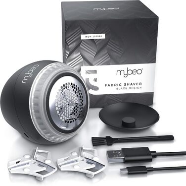 Електричний видальник ворсу MyBeo - бездротовий прилад для одягу з 2 змінними лезами та USB-кабелем для зарядки