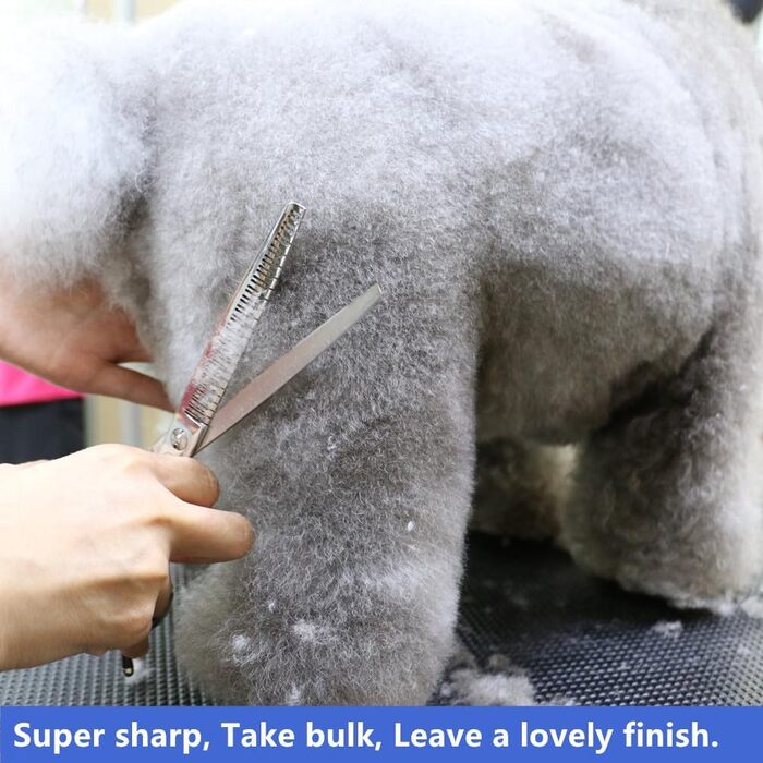 Ножиці для грумінгу собак та котів Hashimoto з 33 зубцями, 7.0 дюймів, 65% розрідження, легкі. Ідеально для професійних грумерів та домашнього використання.