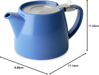 Teapot, 510 ml, white (Blue)