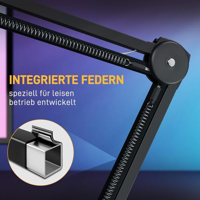 Кріплення для мікрофону MAONO BA37, регульоване, з адаптером 3/8'-5/8', сумісне з Blue Yeti, HyperX QuadCast, FIFINE, для подкастів та стрімінгу, чорне