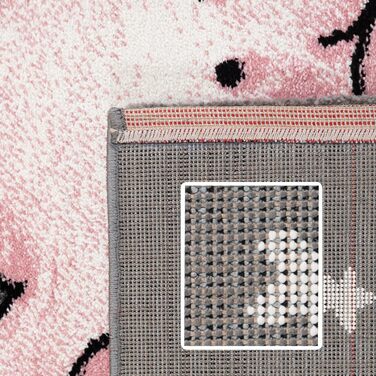 Дитячий килим круглий Elefant, короткий ворс, блакитно-сірий 120 см. Килим для дівчаток та хлопчиків в дитячу кімнату. Гіпоалергенний, м'який килим для ігор.