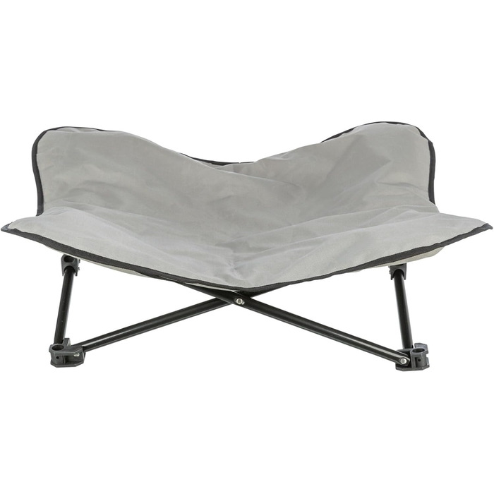 Килимок для собак TRIXIE Camping - зручний, складаний, з сумкою для перенесення - 69 x 20 x 69 см, до 15 кг, сірий/чорний