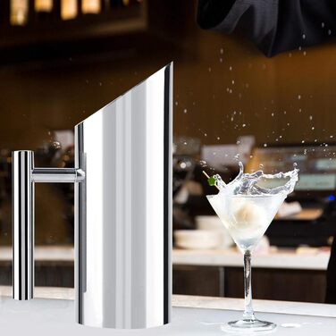 35 oz Water Carafe Pitcher Stainless Steel Water Jug Pitcher for Home Office Hotel Cold Water Iced Tea Wine (1L)