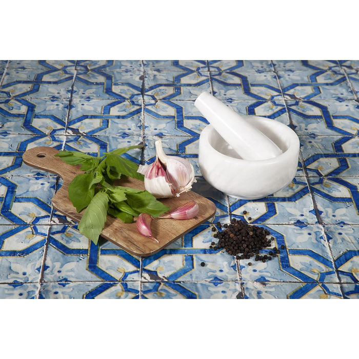 Набір для кави Stößel & Mörtel: класична форма, білий мармур