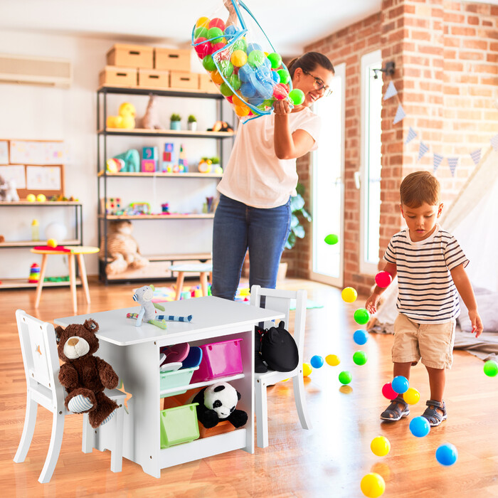 Relaxdays Children's Seating Group with Storage ALBUS