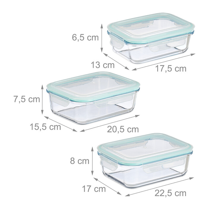 Relaxdays Freshness Food Storage Containers 12-Piece Set