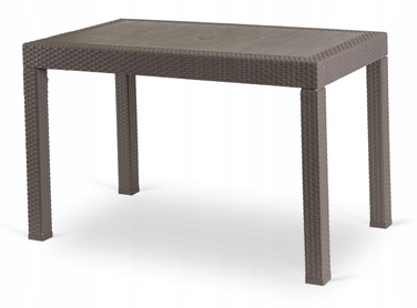 Прямокутний стіл з техноротанга MEBEL ELITE, 119,5 x 69 x 76 см