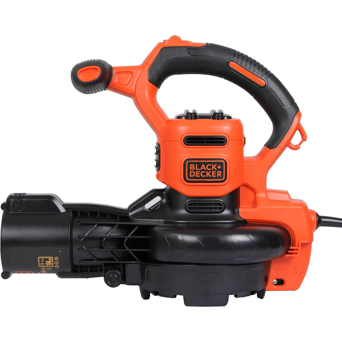 BLACK+DECKER 3-в-1 акумуляторний садовий пилосос-видувка 3000 Вт з подрібнювачем, рюкзаком-мішком 72 л, регульованою потужністю, для терас і доріжок (BEBLV300)