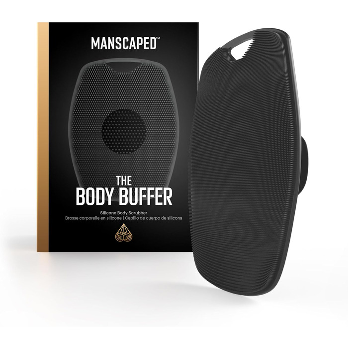 The Body Buffer від MANSCAPED®: силіконовий скрабер для тіла - ефективне очищення та пілінг, ергономічна ручка