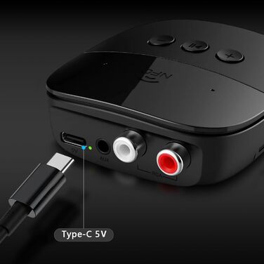 Адаптер Bluetooth 5.2 Eppfun для аудіо, 3.5mm AUX, Cinch, підходить для колонок та підсилювачів