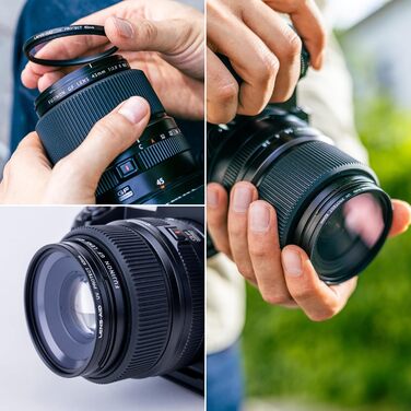 Фільтр об'єктива Lens-Aid UV 49mm зі склом Schott B270 – захист від ультрафіолету з 18-шаровим покриттям проти подряпин, пилу та піску. Ефект лотоса (стійкий до олії та води)