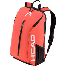 Рюкзак HEAD Tour Backpack 25L чорний/білий (флуоресцентний помаранчевий)