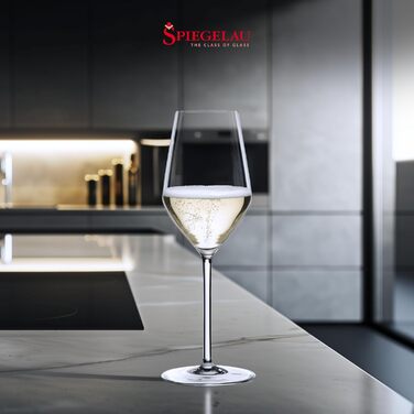 Келихи для шампанського Spiegelau Style, 310 мл, 4 шт, з кришталевого скла, придатні для миття в посудомийній машині