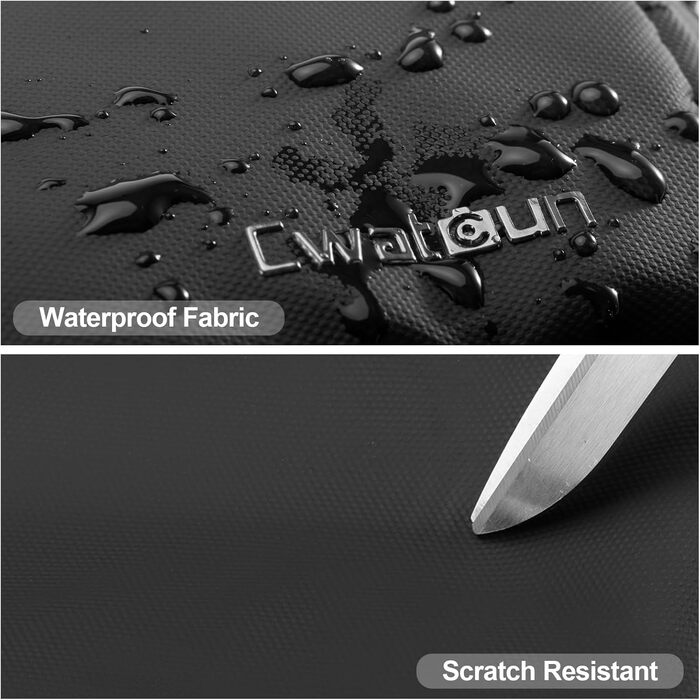 Сумка для DSLR камери Cwatcun, фотосумка на плече, водостійка поясна сумка для фотографа (Чорна, S)