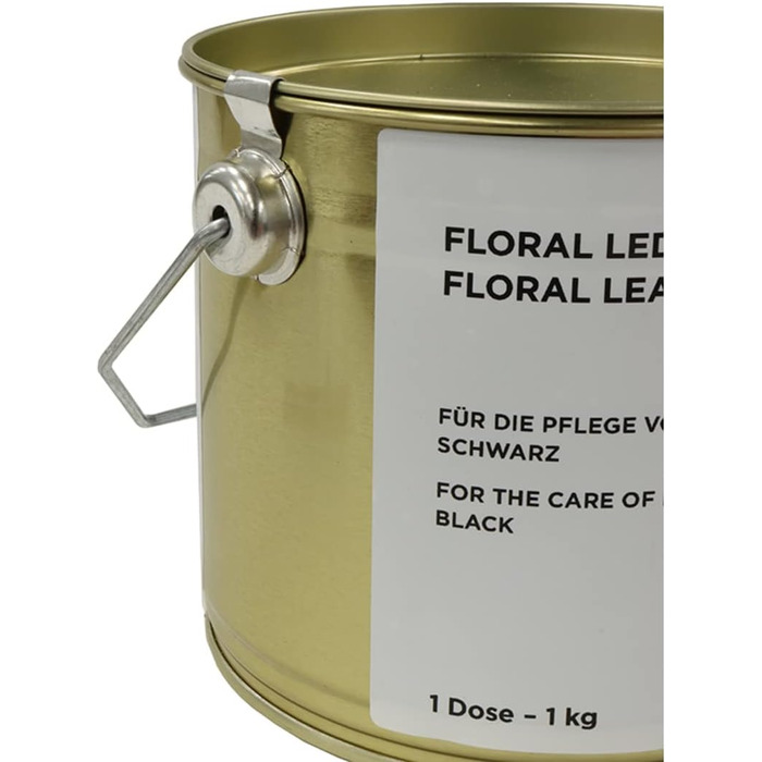 1kg Original German Armed Forces (Bundeswehr) Shoe Cream in Tin Bucket Leather Care Black BW 1kg=16.98EUR (1 Kg = 1.135 L, Black)