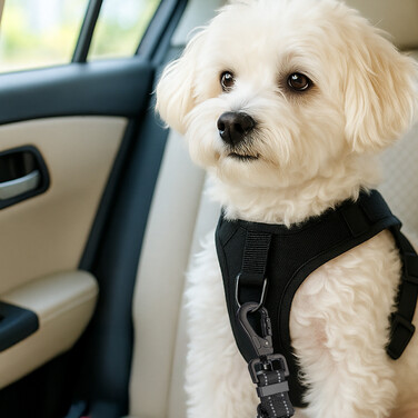 Relaxdays Adjustable Dog Seat Belt for Car