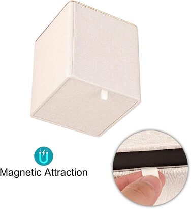 Скляна тканинна коробка BTSKY квадратної форми з декоративною золотою лінією - органайзер для серветок, бежевий