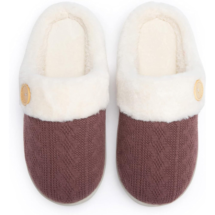 Чантомoo Домашні тапочки для жінок, зручні, з піною Memory Foam, плюшеві, теплих кольорів (зелені, фіолетові), антиковзка підошва, для дому та вулиці