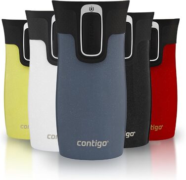 Термокружка Contigo West Loop Autoseal з нержавіючої сталі, 300 мл, вихідний отвір, для кави на виніс, витримує протікання