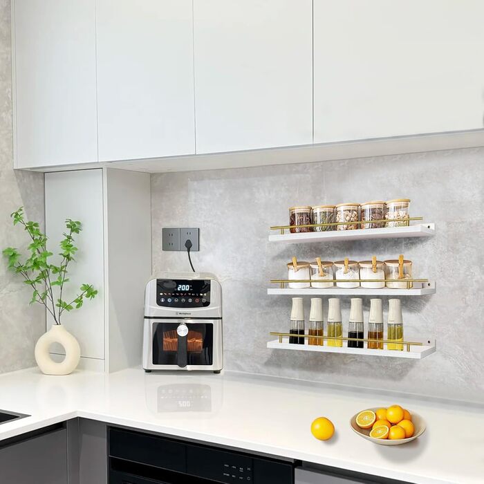 Настінна полиця Wandregal Holz, 3 шт. - полиці для кухні, вітальні, спальні, офісу, ванної кімнати. Полиця для книг та декоративних речей.