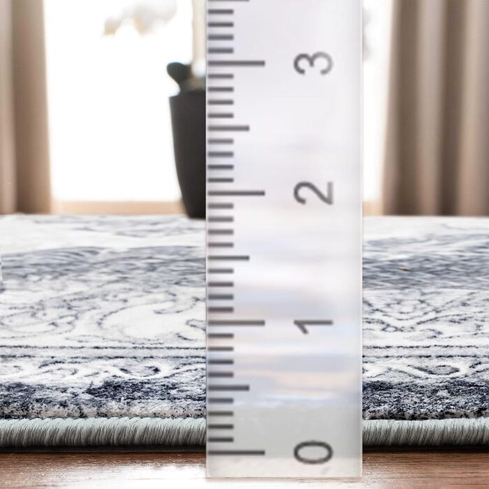 Килим для вітальні сучасний, короткий ворс, неслизький, пральний, м'який, для вітальні, спальні та їдальні, сірий та білий, 120 x 160 см сіро-білий, прямокутний