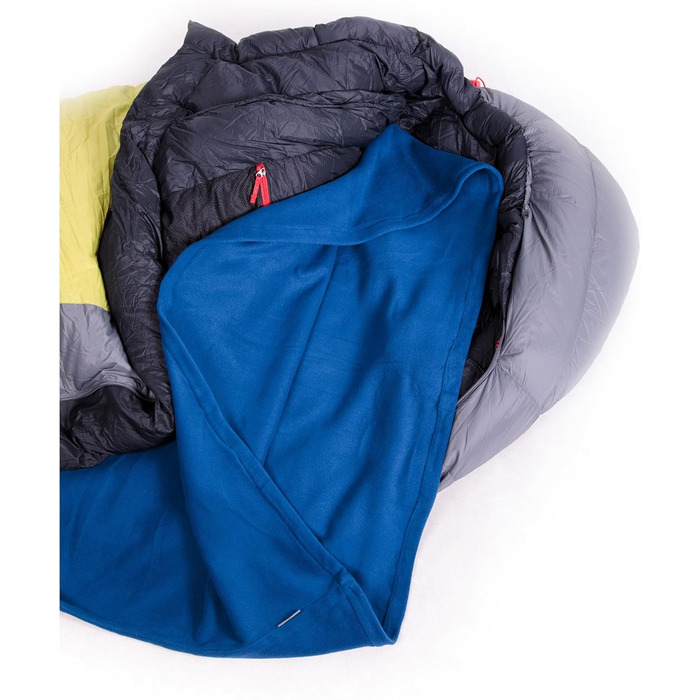 Warmpeace Unisex Polartec Micro Rectangular Sleeping Bag, Navy, max. 210cm