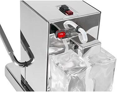 La Piccola Satinata Italian Espresso Machine for ESE Pads | Environmentally conscious and economical in consumption | For standard 44mm, Silver, KAVLP9111 La Piccola Satinata Stainless Steel