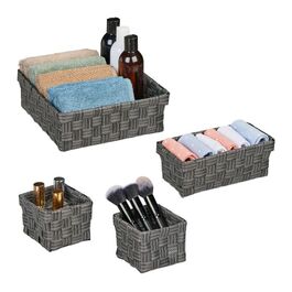 Relaxdays Storage Baskets, 4-Piece Set