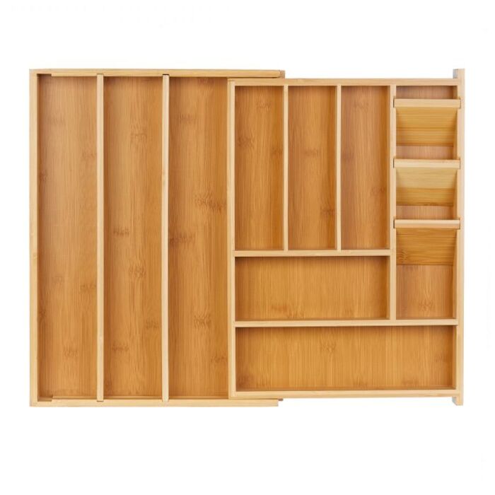 Relaxdays Extendable Cutlery Box
