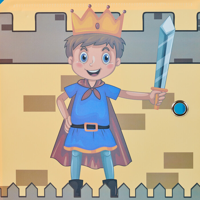 Relaxdays Knight's Castle-themed Storage Shelf for Children's Room