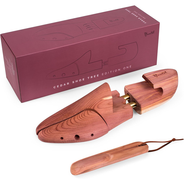 Blumtal TESTSIEGER Premium Shoe Stretcher Cedar Wood - Shoe Stretcher for Men and Women incl. Shoehorn - Shoe Expander ergonomic - Shoe Widener - Shoe Stretcher nurturing and odor-absorbing - Sizes 38-47