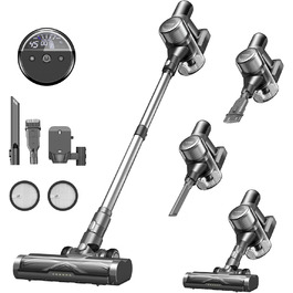 Бездротовий пилосос Ultenic U12 Tech Green Eye™ з акумулятором, 45000Pa, для твердих підлог, килимів та шерсті тварин, з автоматичним режимом та покращеною насадкою проти ковтунів