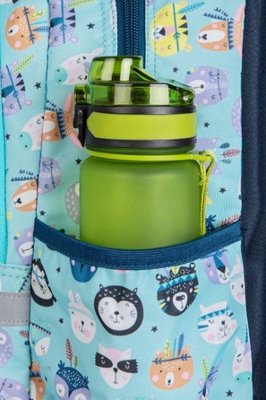 Багатовідсіковий шкільний рюкзак CoolPack, багатоколірний (зелений), 21 л
