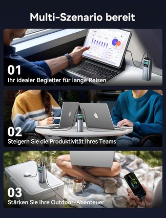 Power Bank VENTION 27000 mAh 140W з PD3.1: зарядка для ноутбуків, iPhone, iPad, Galaxy | FKE-EU