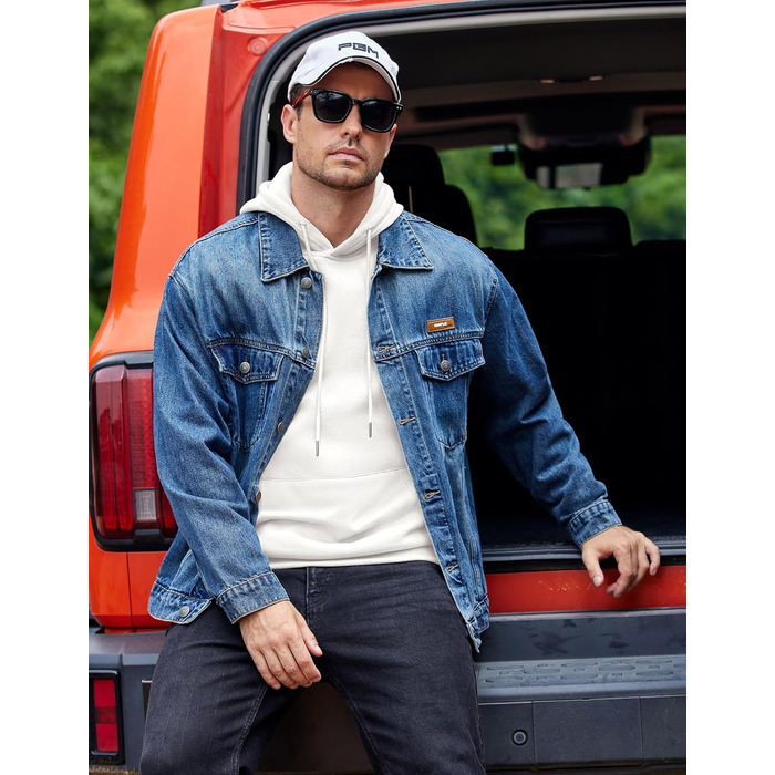 Світшот з капюшоном чоловічий COOFANDY, теплий, з кишенями, бавовна, білий XL