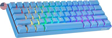 Механічна ігрова клавіатура Geeky GK61: 61 клавіша, RGB підсвічування, Hot-Swap, ANSI US Layout