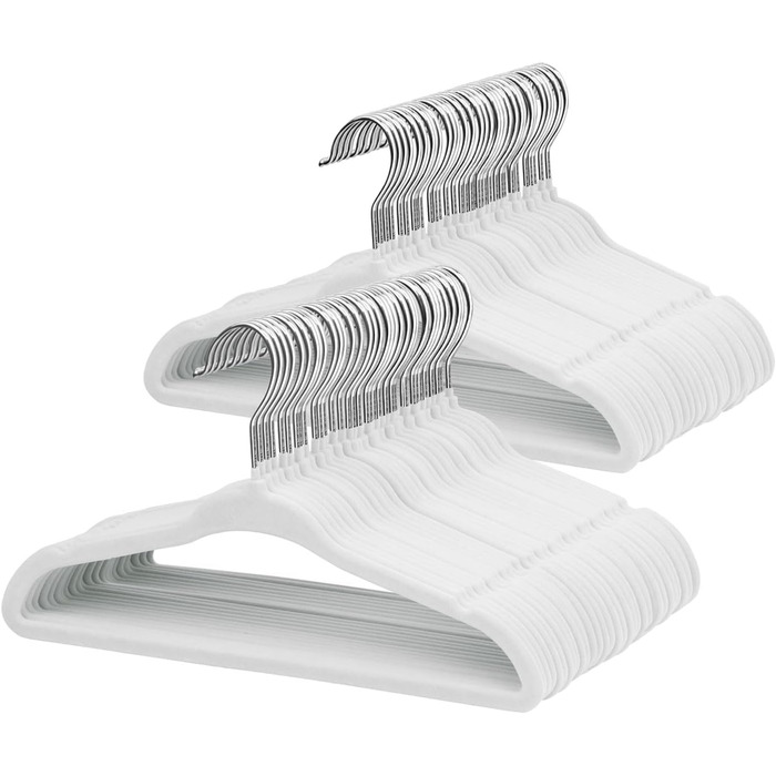 Дитячі вішалки для одягу ManGotree з велюру, 30 шт. - для дитячого одягу з обертовим гачком та спеціальним дизайном плечей