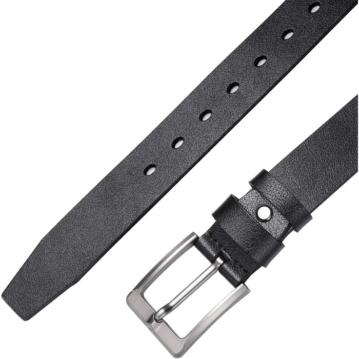 Чоловічий шкіряний ремінь чорного кольору, 110-180 см, великий розмір, ретро, повсякденний, для джинсів, робочий, 3,8 см, з подарунковою коробкою. Ширина пояса 160-165 см = загальна довжина 180 см