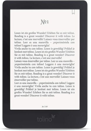Tolino Shine 3: Електронна книга з сенсорним екраном, 8 ГБ, чорний - E-Reader, 6