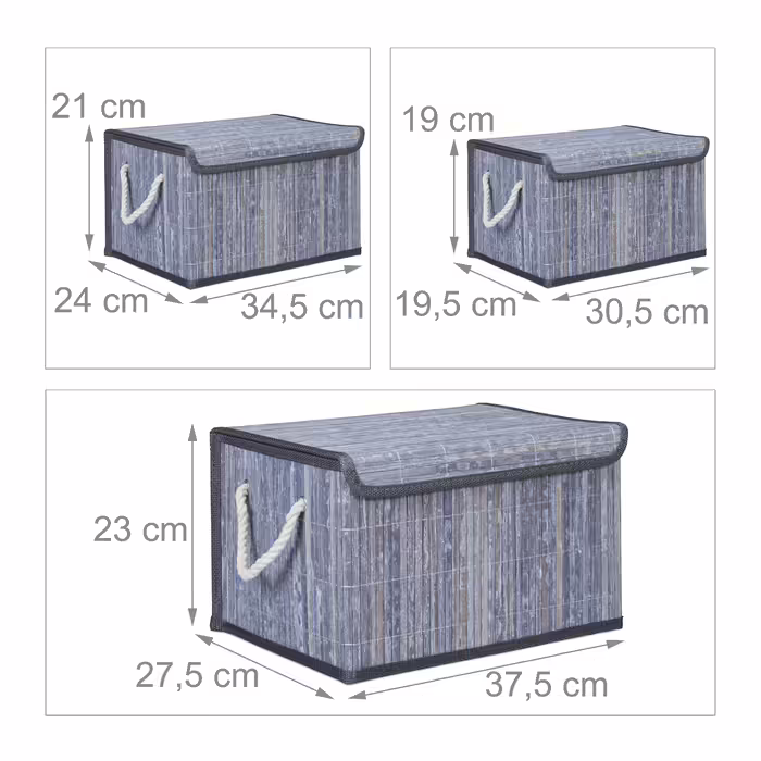 Relaxdays Storage Basket Set of 5