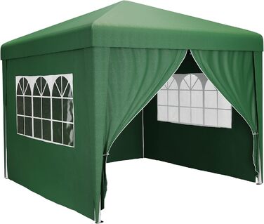 YITAHOME 3x3M Outdoor Pop-Up Pavilion with Sides, Folding Gazebo, Waterproof Foldable Garden Pavilion for All Seasons, Camping Pavilion, Anti-UV with Free Adjustable Height for Parties, Markets