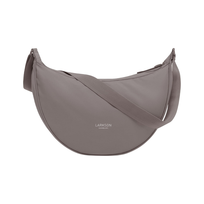 Сумка через плече LARKSON Solveig Medium бежева (Taupe) 8л – Водовідштовхувальна напівмісячна сумка Moon Bag для жінок та чоловіків