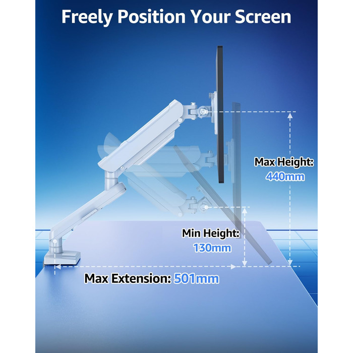 Кріплення для монітора ELIVED EV6011W: регульована підставка для моніторів 13-32