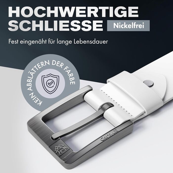Чоловічий шкіряний ремінь Cartvelli Premium Ledergürtel, Made in Germany, з подарунковою коробкою.  Шкіряний ремінь для джинсів, штанів, чинос, під костюм. Ширина 40 мм. Довжина 105/120 см.